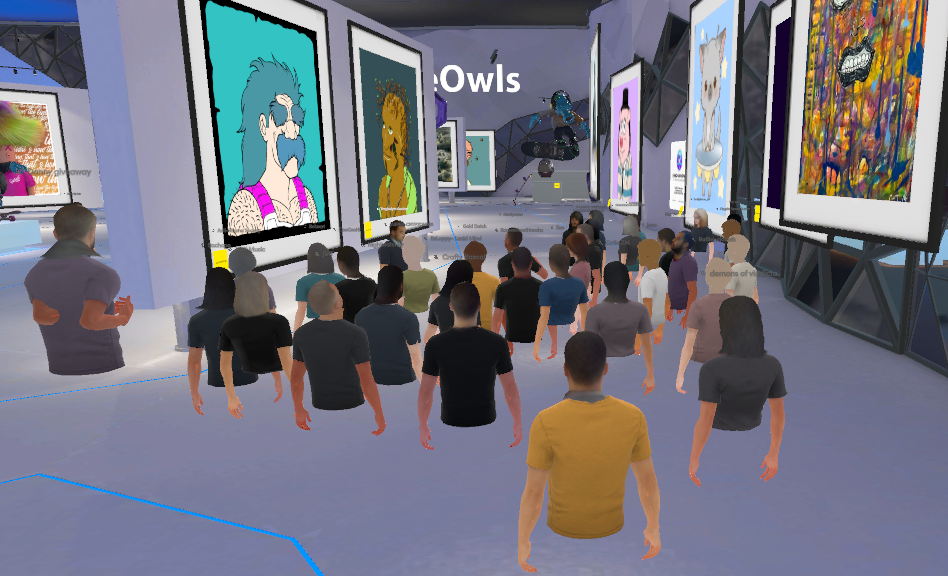 A group of people sitting in a room with large screensDescription automatically generated with low confidence